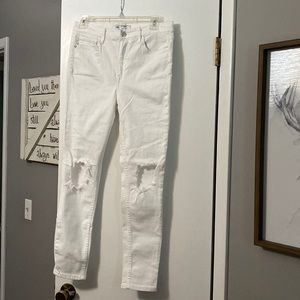 Free People high waisted white Skinny Jean